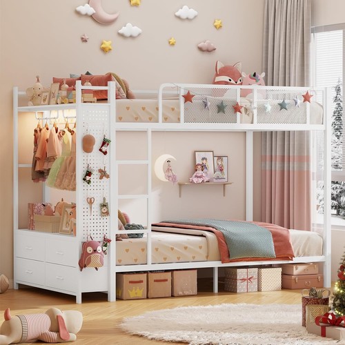 Metal bunk bed twin - metal,