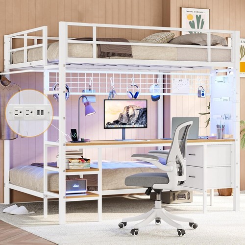 Metal bunk bed full - bunk,